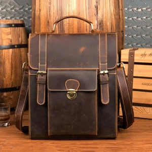 Vintage Handbag Backpack Single Shoulder Satchel Bag for 14 Inch Tablet