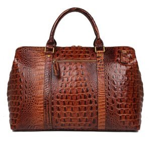 Leather Travel Duffle Bag, Handbag, Laptop Bag