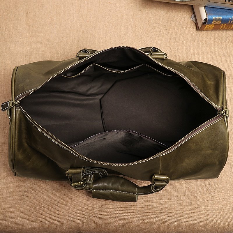 Travel Bag First Layer Leather Handbag Duffel Bag
