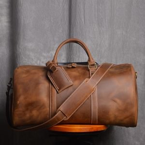 Leather Travel Bag Shoulder Crossbody Bag For Men