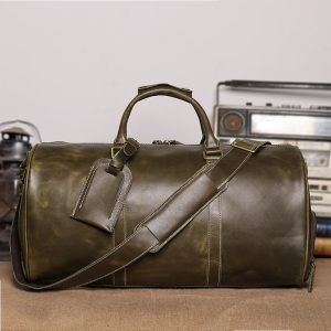 Travel Bag First Layer Leather Handbag Duffel Bag