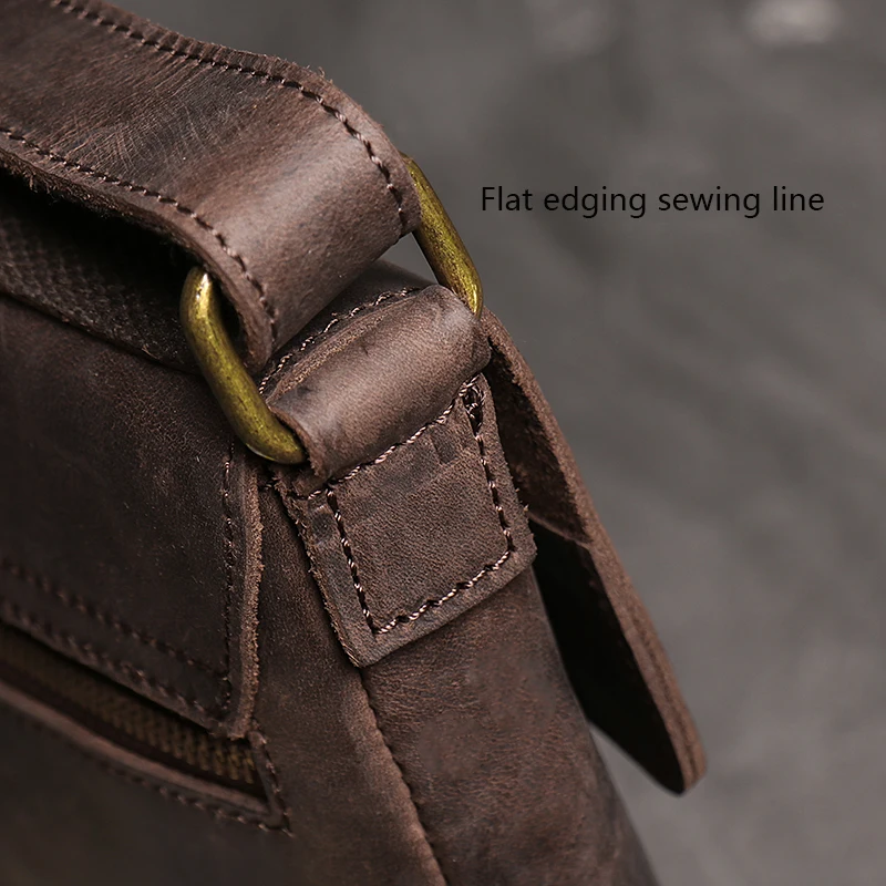 Genuine Leather Daily Casual Shoulder Bag for Men