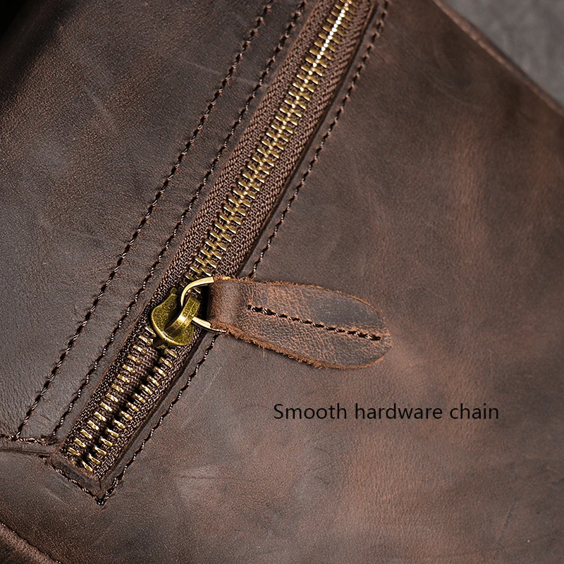 Genuine Leather Daily Casual Shoulder Bag for Men