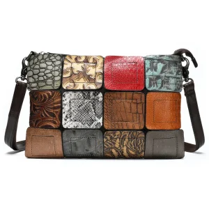 Leather Sling Wallet Clutches Bag for Women
