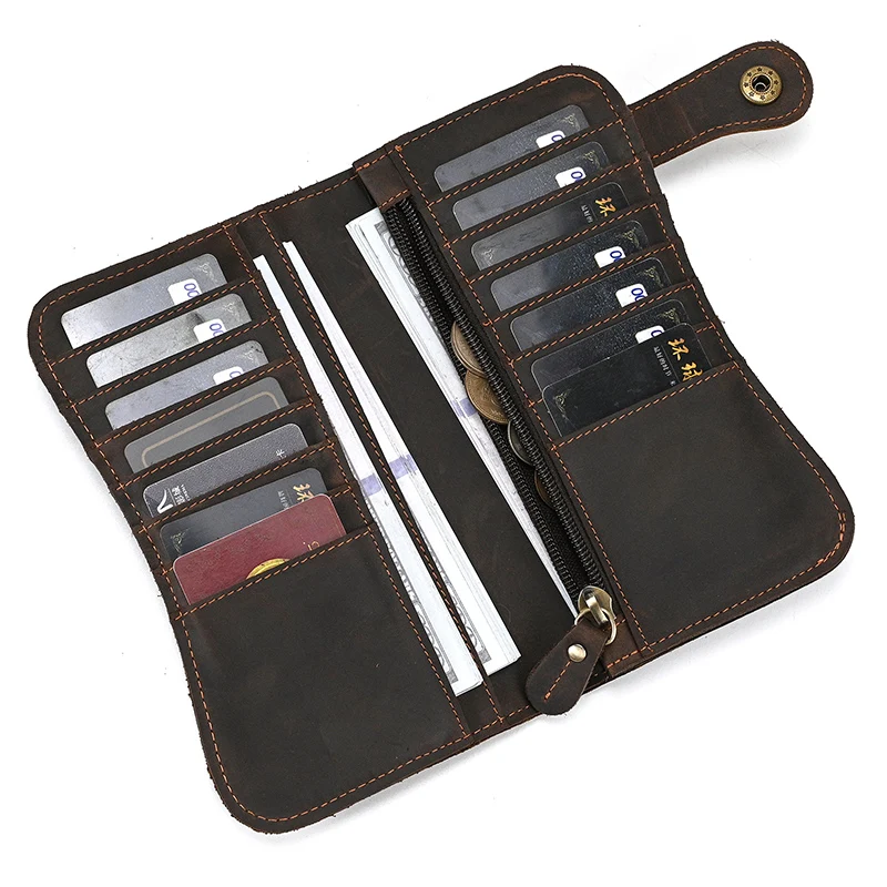 Leather Wallet Phone Purse Bag for Men