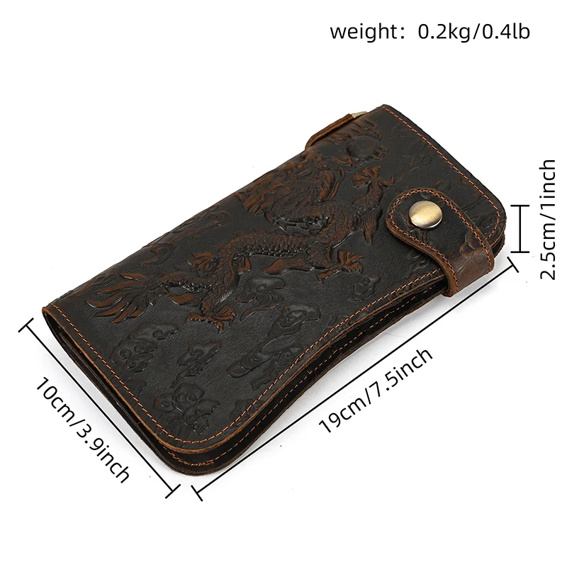 Leather Wallet Phone Purse Bag for Men