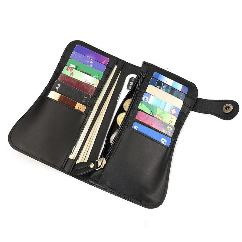 Leather Wallet Phone Purse Bag for Men