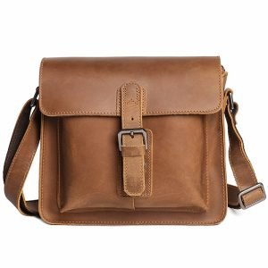 Vintage Genuine Leather Shoulder Bag for Men