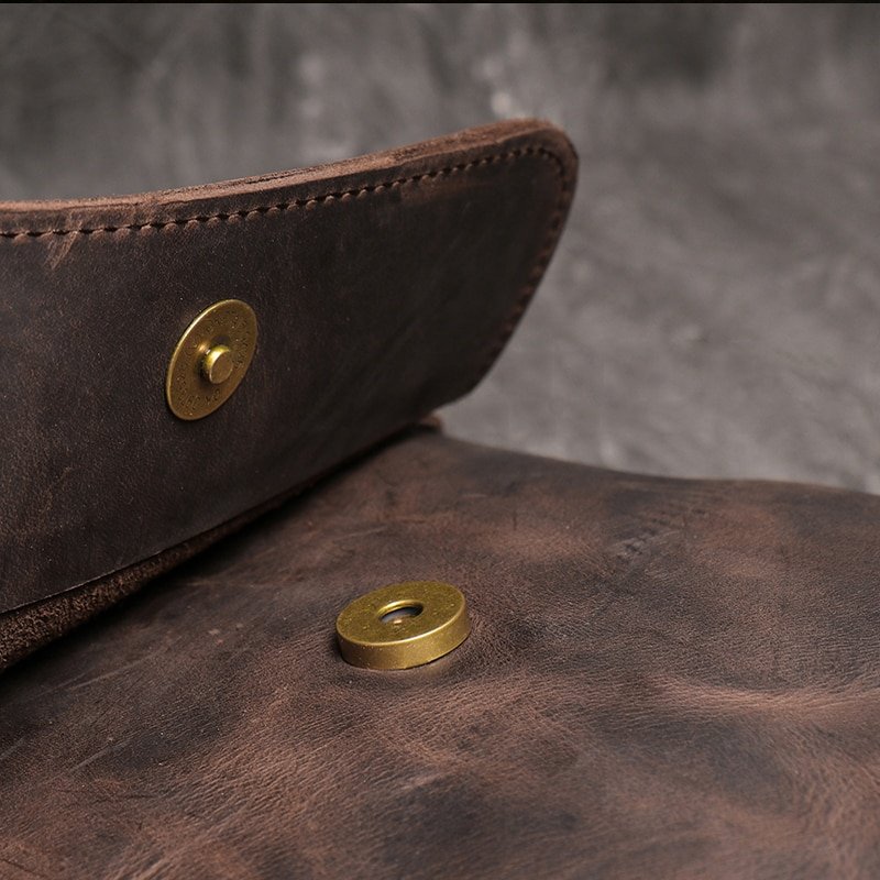 Genuine Leather Daily Casual Shoulder Bag for Men