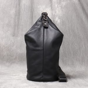 Natural Leather Backpacks Chest Bag for Men