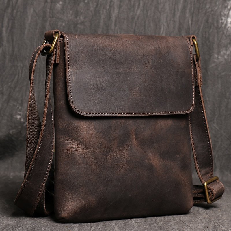 Genuine Leather Daily Casual Shoulder Bag for Men