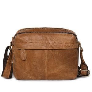 Luxury Messenger Bag , Multi-zip Pocket Shoulder Bag