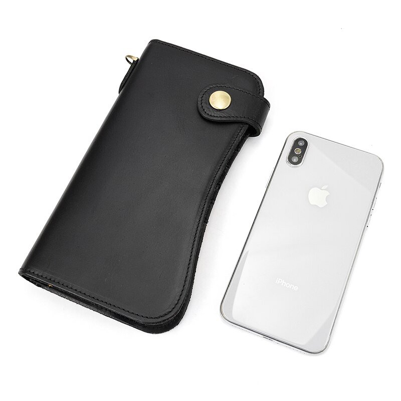 Leather Wallet Phone Purse Bag for Men