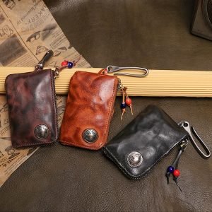 Leather Key Wallet for Men