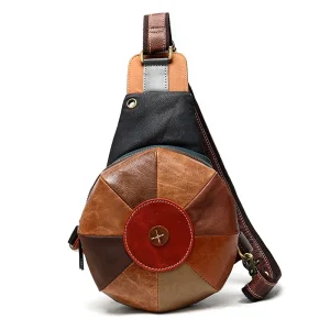 Unique Design Chest Bag Pack Shoulder Bag Sling Bag for Woman With Earphone Hole