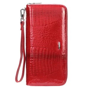Woman Clutch Bag With Wristlet Lady Long Purse