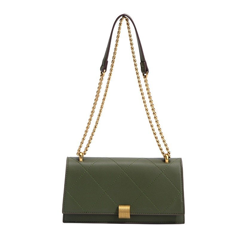 Crossbody Small Square Bag PU Leather Underarm Bag for Women