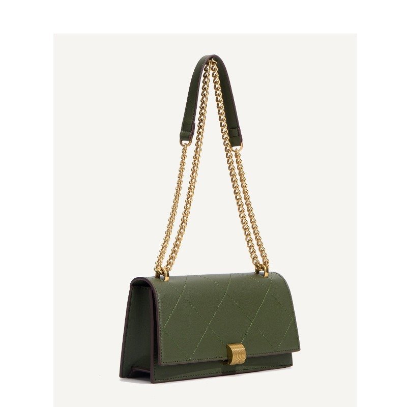 Crossbody Small Square Bag PU Leather Underarm Bag for Women