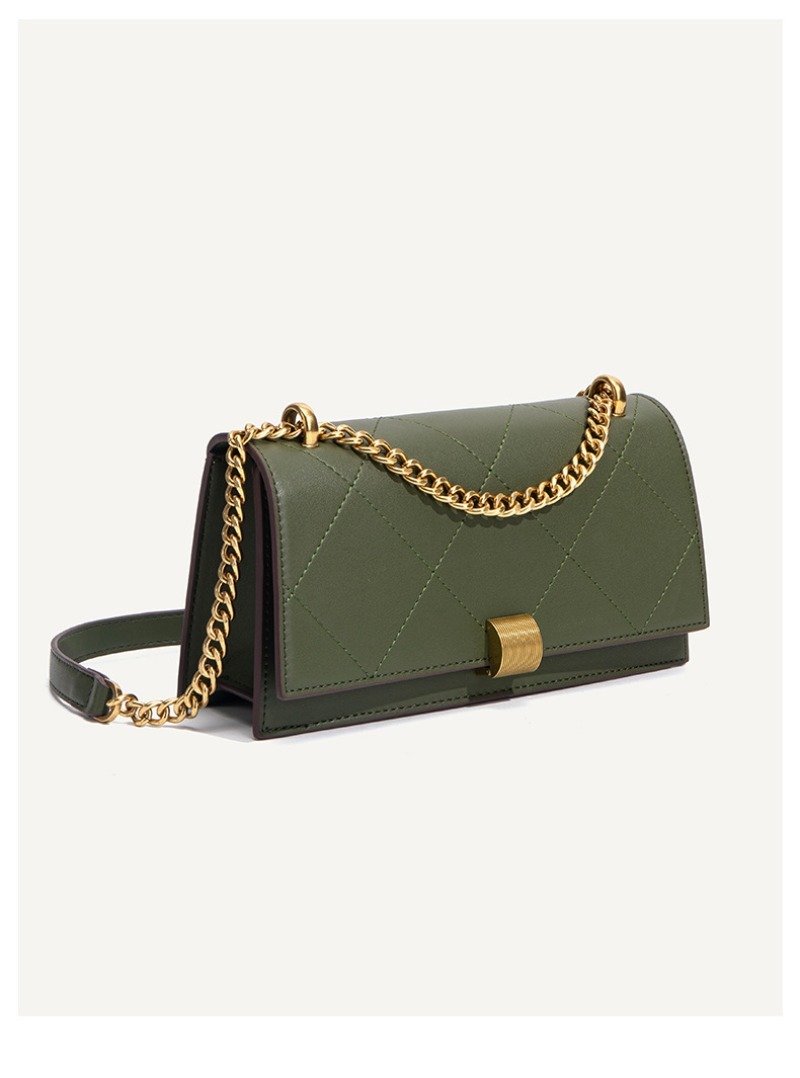 Crossbody Small Square Bag PU Leather Underarm Bag for Women