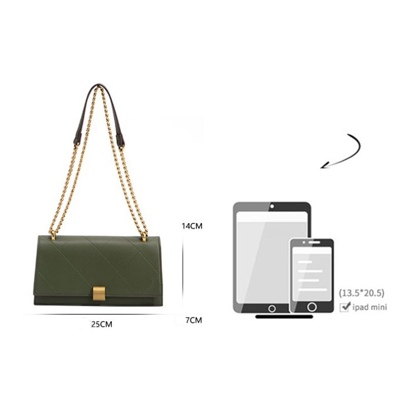 Crossbody Small Square Bag PU Leather Underarm Bag for Women