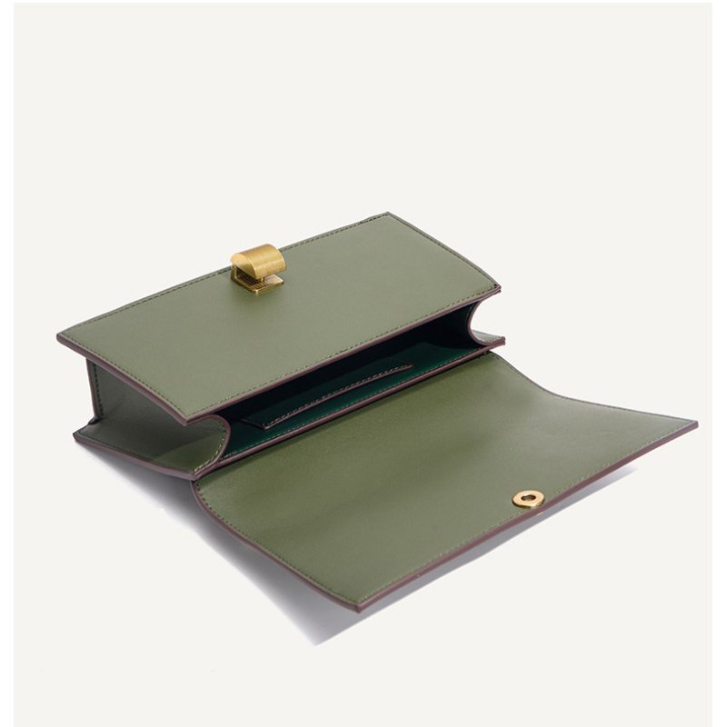 Crossbody Small Square Bag PU Leather Underarm Bag for Women